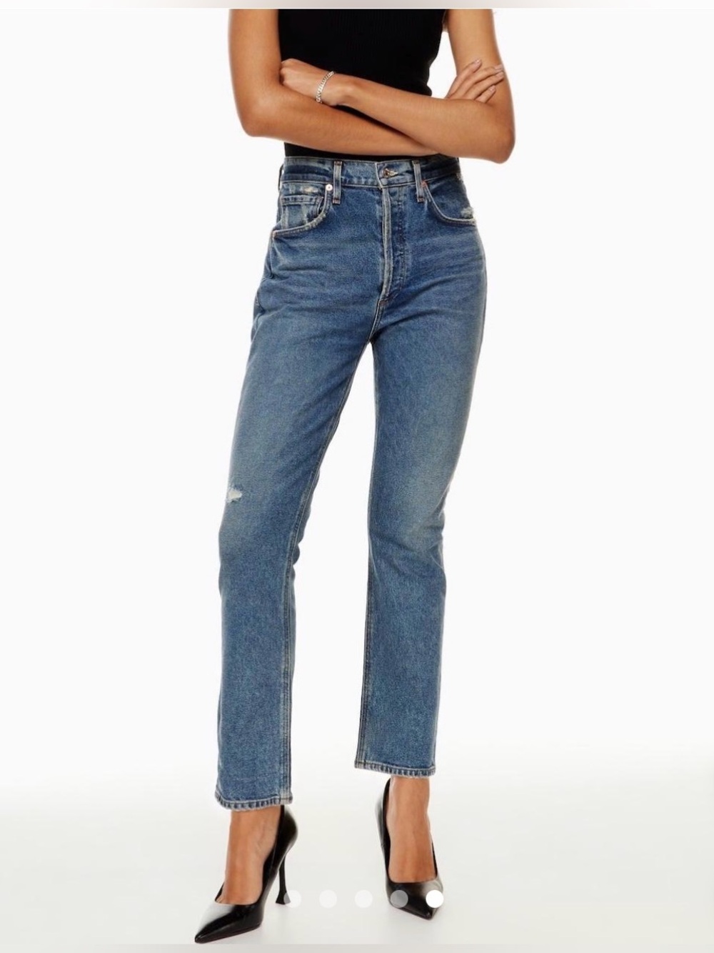 Citizens Of Humanity JOLENE Straight High Rise Blue Jeans Sz 27